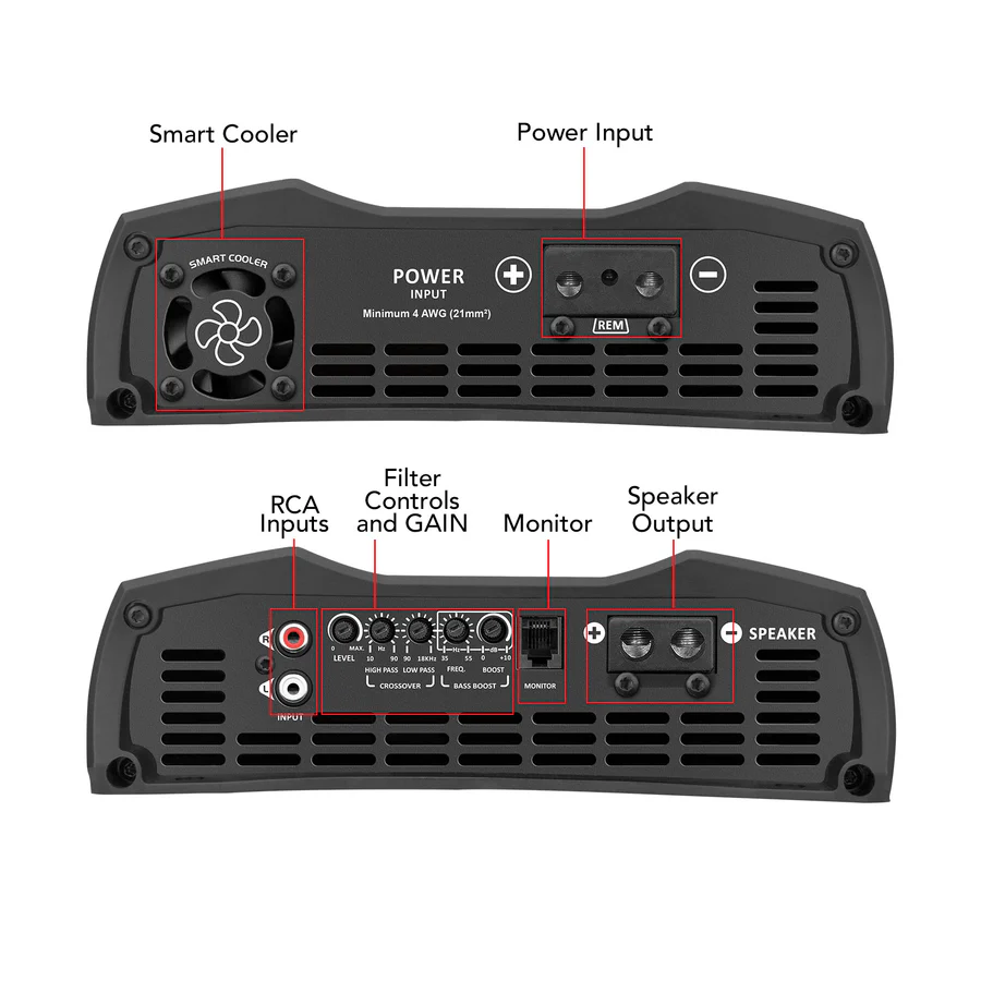 MD 3000.1, 3000w RMS, 1channel 1Ω/2Ω/4Ω - Image 7